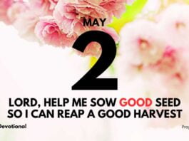 Reaping Heavenly Rewards daily Devotional for May 2