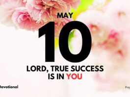 Defining True Success daily Devotional for May 10