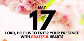Power of Praise and Thanksgiving – Daily Devotional for May 17 Power of Praise and Thanksgiving daily Devotional for May 17