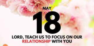 Following Jesus Wholeheartedly – Daily Devotional for May 18 Following Jesus Wholeheartedly daily Devotional for May 18