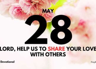 Sharing God’s Love with a Smile – Daily Devotional for May 28 Sharing God's Love with a Smile daily Devotional for May 28