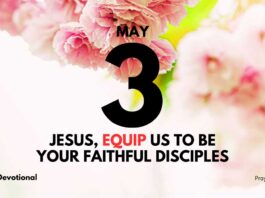 Faithfulness in Following Jesus daily Devotional for May 3