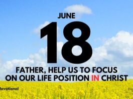 Life Position Over Feelings daily Devotional for June 18