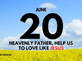 Love Like Jesus daily Devotional for June 20