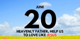 Love Like Jesus – Daily Devotional for June 20 Love Like Jesus daily Devotional for June 20