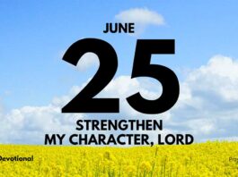 Tests of Faith daily Devotional for June 25