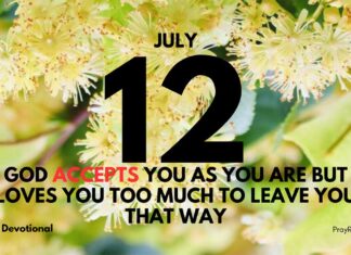 Accepted in Christ – Daily Devotional for July 12 Accepted in Christ daily Devotional for July 12