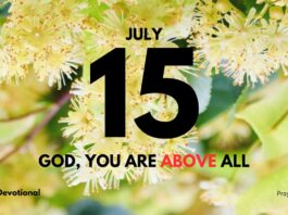 Keeping God First daily Devotional for July 15