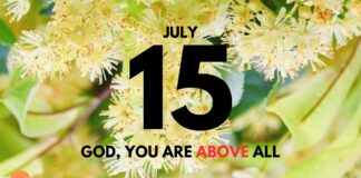 Keeping God First – Daily Devotional for July 15 Keeping God First daily Devotional for July 15