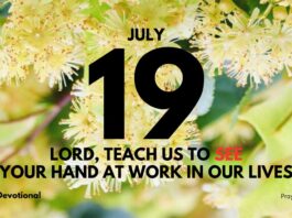 Thankful Hearts daily Devotional for July 19