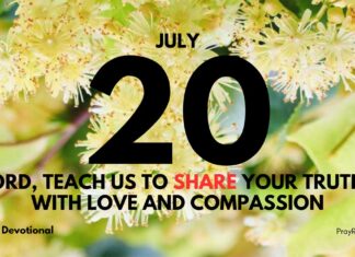 Teaching Faith – Daily Devotional for July 20 Teaching Faith daily Devotional for July 20