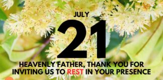 Resting with God – Daily Devotional for July 21 Resting with God daily Devotional for July 21