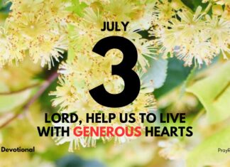 Bless and Be Blessed – Daily Devotional for July 3 Bless and Be Blessed daily Devotional for July 3