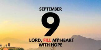 A Future Filled with Hope – Daily Devotional for September 9 Future Filled with Hope – Daily Devotional for September 9