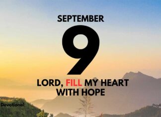 A Future Filled with Hope – Daily Devotional for September 9 Future Filled with Hope – Daily Devotional for September 9