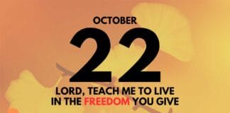 Essence of Freedom – Daily Devotional for October 22 Essence of Freedom daily Devotional for October 22