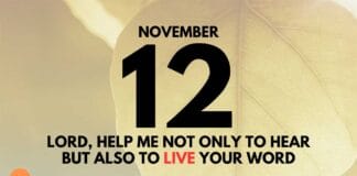 Living the Word – Daily Devotional for November 12 Living the Word daily Devotional for November 12