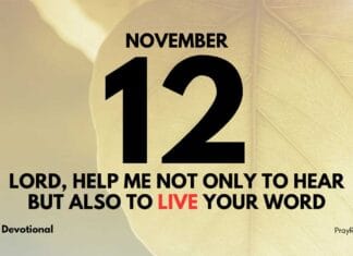 Living the Word – Daily Devotional for November 12 Living the Word daily Devotional for November 12