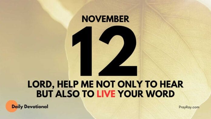 Living the Word daily Devotional for November 12