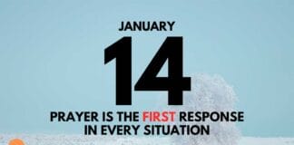 Prayer is Our First Defense – Daily Devotional for January 14 Prayer is Our First Defense – Daily Devotional for January 14