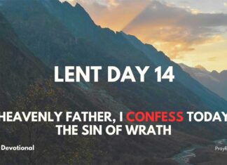 Lenten Devotional – Day 14: The Sin of Wrath, Anger Lenten Devotional - Day 14: The Sin of Wrath, Anger