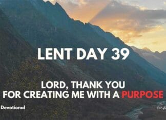 Lenten Devotional – Day 39: Live with Purpose in Christ Lenten Devotional - Day 39: Live with Purpose in Christ