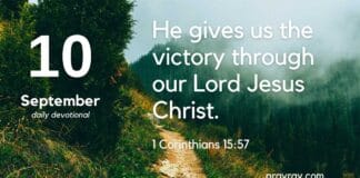Victory in the Struggle – Daily Devotional for September 10 Victory in the Struggle Daily Devotional for September 10