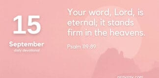 A Foundation of Certainty – Daily Devotional for September 15 Foundation of Certainty Daily Devotional for September 15