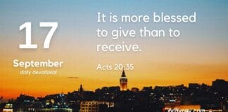 The Joy of Out-reach – Daily Devotional for September 17 The Joy of Out-reach daily Devotional for September 17