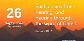 The Deception of Doubt – Daily Devotional for September 26 Deception of Doubt Daily Devotional for September 26