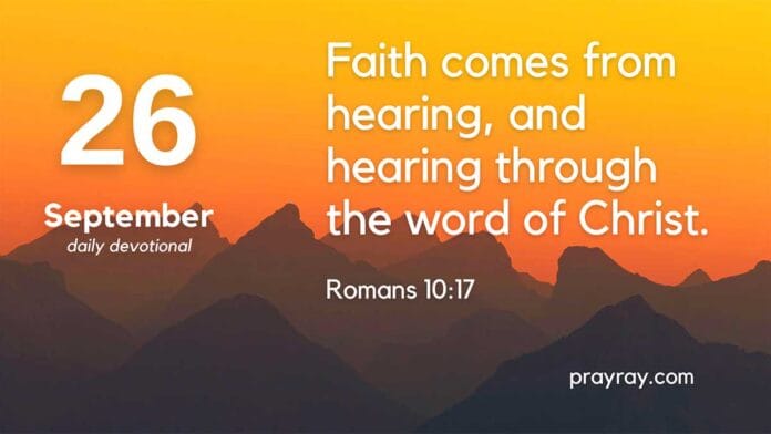 The Deception of Doubt - Daily Devotional for September 26 Deception of Doubt Daily Devotional for September 26