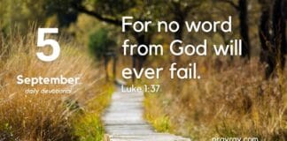 Respond With Faith – Daily Devotional for September 5 Respond With Faith Daily Devotional for September 5