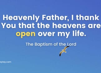 The Baptism of the Lord – Daily Devotional for Today The Baptism of the Lord Daily Devotional for Today