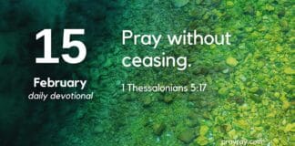 Simplified Prayer – Daily Devotional for February 15 Simplified Prayer daily Devotional for February 15