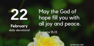Divine Hope – Daily Devotional for February 22 Divine Hope daily Devotional for February 22
