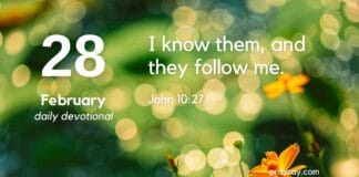 Hear His Voice – Daily Devotional for February 28 Hear His Voice daily Devotional for February 28