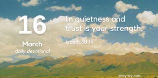Beyond the Blur – Daily Devotional for March 16 Beyond the Blur daily Devotional for March 16