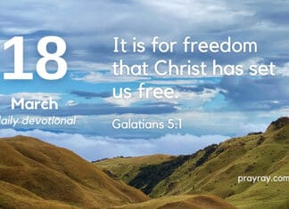 Free to Be You – Daily Devotional for March 18 Free to Be You daily Devotional for March 18