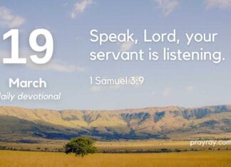 The Gentle Whisper – Daily Devotional for March 19 The Gentle Whisper daily Devotional for March 19