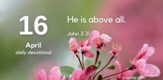 The View From Above – Daily Devotional for April 16 View From Above Daily Devotional for April 16