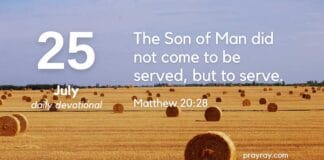 The Path of Service – Daily Devotional for July 25 The Path of Service – Daily Devotional for July 25