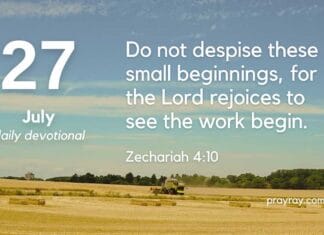 The Power of the Small – Daily Devotional for July 27 The Power of the Small – Daily Devotional for July 27
