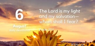 The Light on the Mountain – Daily Devotional for August 6 The Light on the Mountain – Daily Devotional for August 6